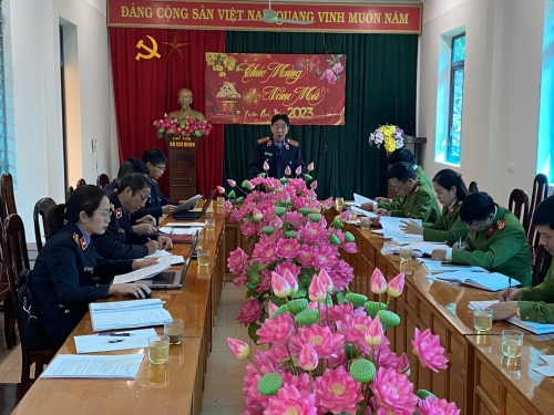 VKSND tỉnh đã trực tiếp kiểm sát việc tạm giữ, tạm giam và thi hành án phạt tù tại Trại tạm giam Công an tỉnh Lai Châu