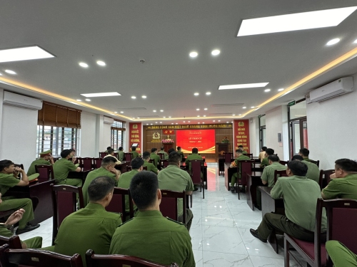 Công an huyện Sìn Hồ tổ chức tổng kết cao điểm tháng phòng chống ma túy tháng 6-2024