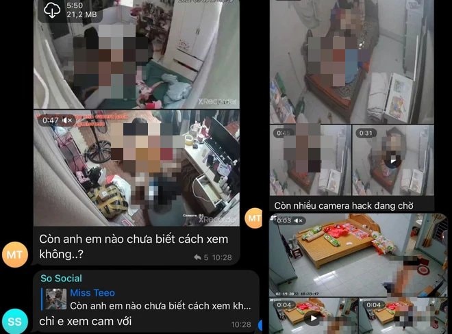 Nhiều clip nhạy cảm từ các camera gia đình bị các đối tượng xấu tung lên mạng