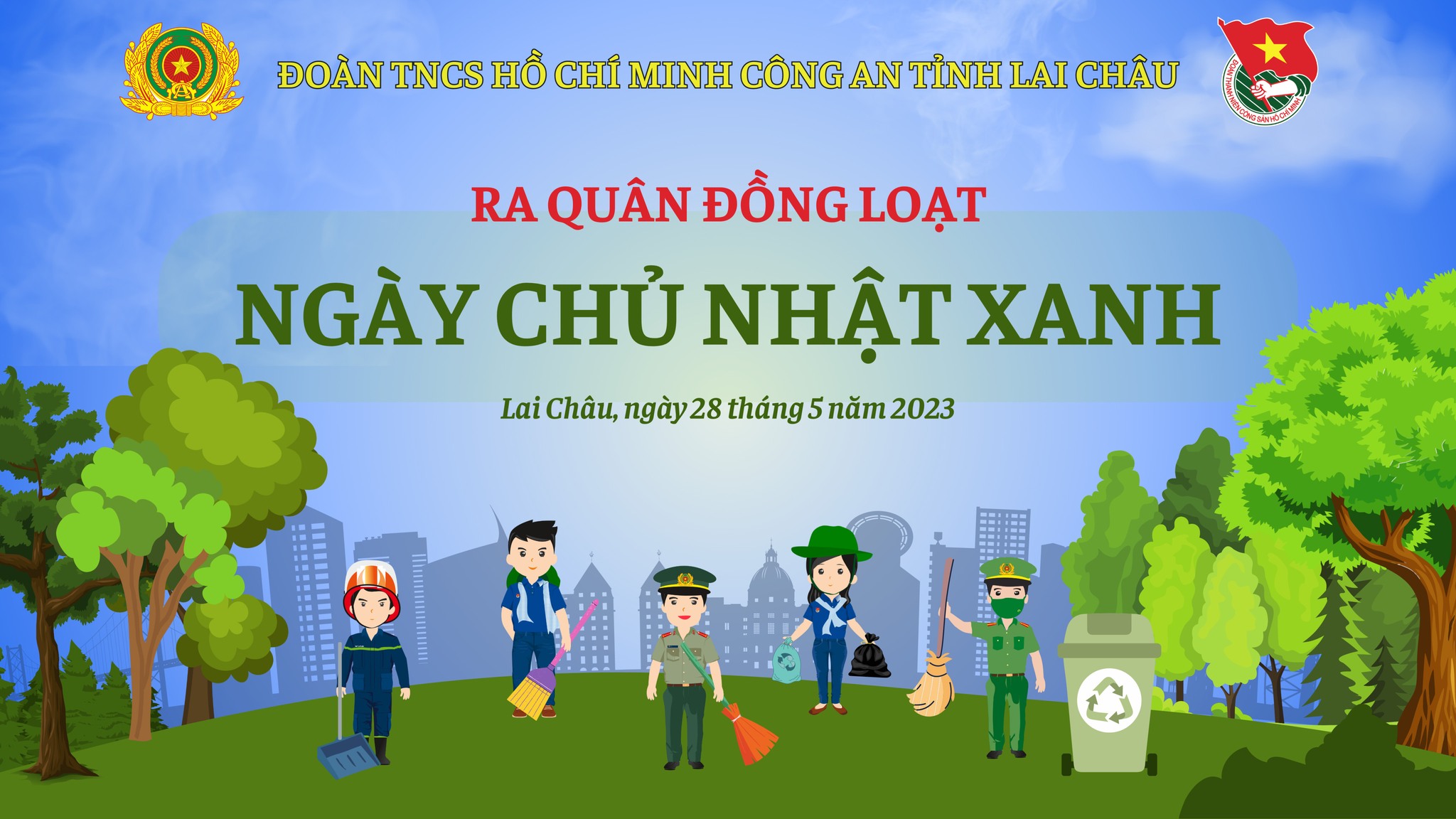 Công an tỉnh Lai Châu triển khai hiệu quả tháng hành động vì môi trường năm 2023
