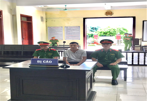 Phòng Cảnh sát THAHS&HTTP - Công an tỉnh Lai Châu bảo vệ an toàn phiên tòa hình sự xét xử tại Tòa án nhân dân tỉnh Lai Châu