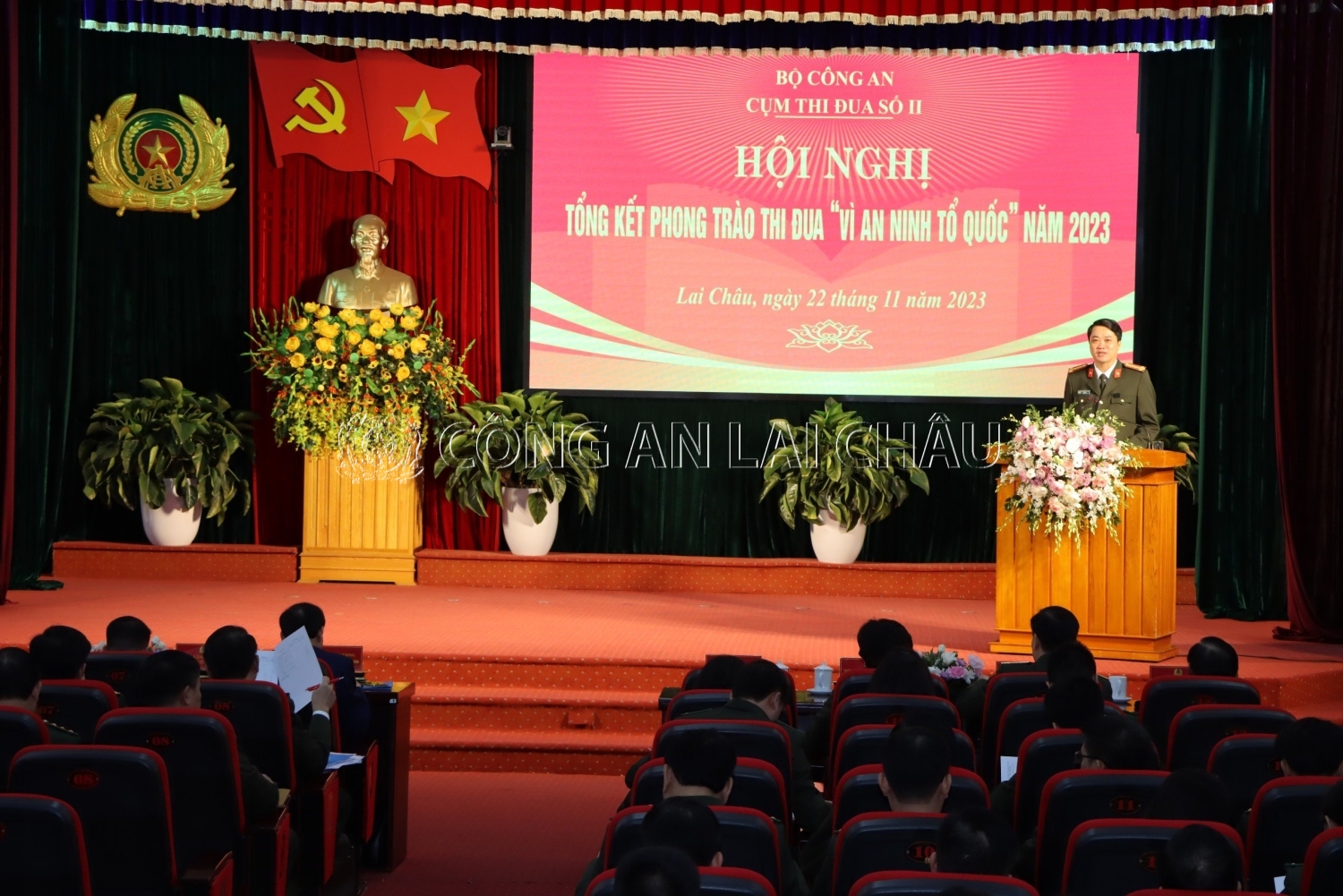 Đại tá Nguyễn Viết Giang Giám đốc Công an tỉnh Lai Châu, Đơn vị Cụm trưởng chủ trì tại Hội nghị