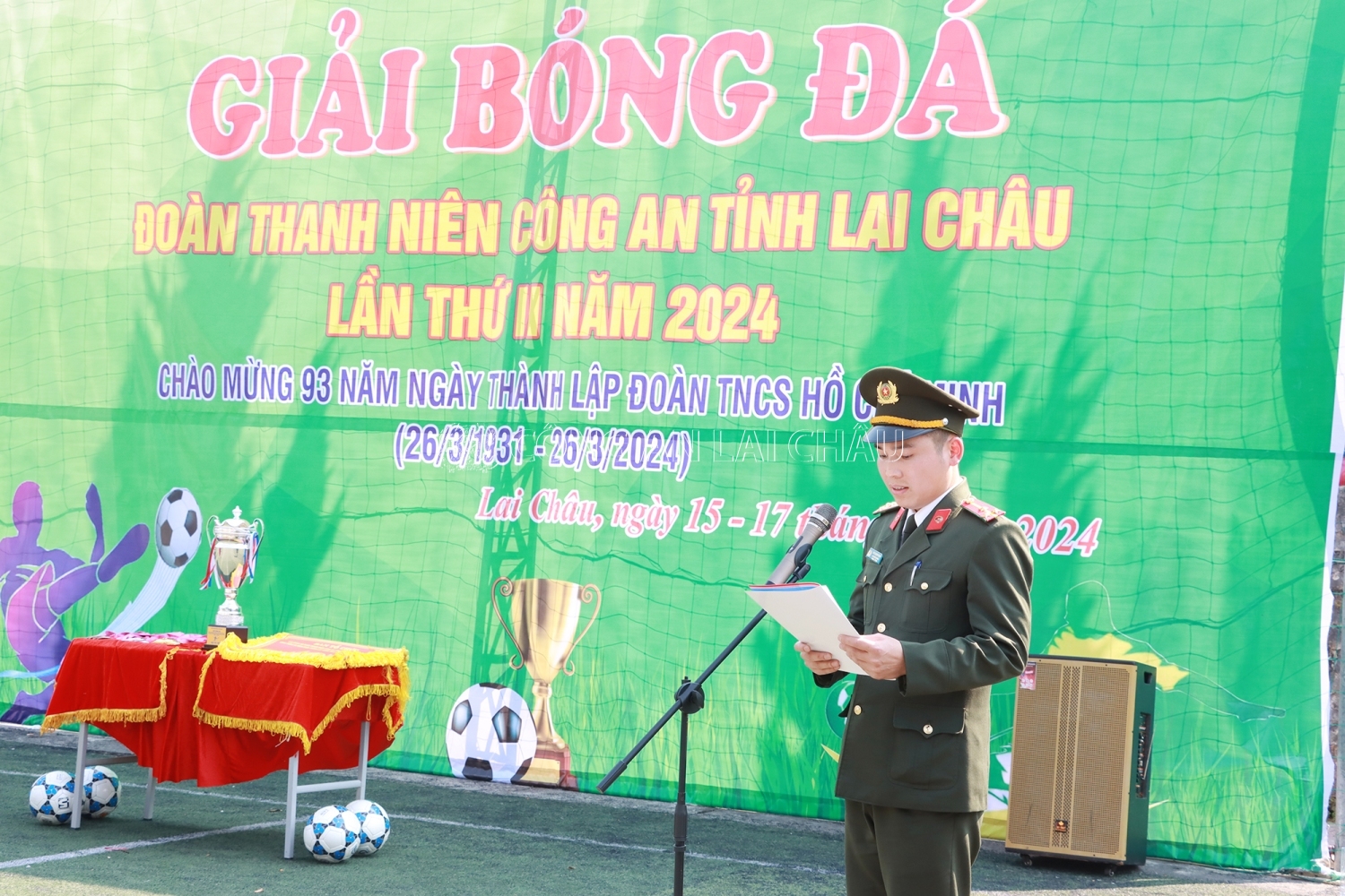 Giải bóng đá do Đoàn Thanh niên Công an tỉnh tổ chức
