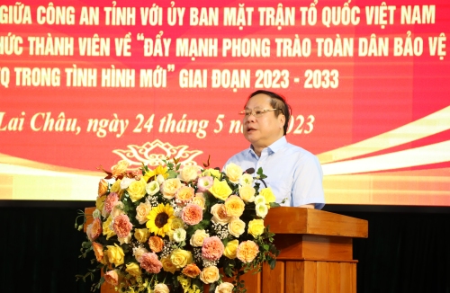 Đồng chí Tống Thanh Hải - Phó Chủ tịch Thường trực UBND tỉnh phát biểu chỉ đạo tại hội nghị