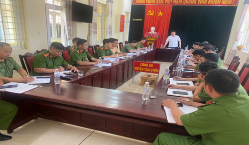 Thực hiện nhiệm vụ chuẩn bị cho diễn tập Khu vực phòng thủ cấp huyện năm 2023