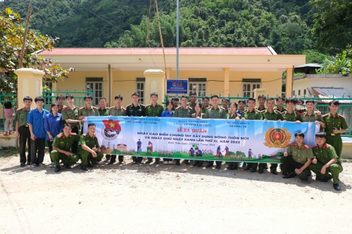 Sôi nổi các hoạt động trong chiến dịch thanh niên Công an tình nguyện hè 2023