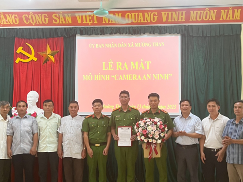 Ra mắt mô hình "Camera an ninh" tại xã Mường Than