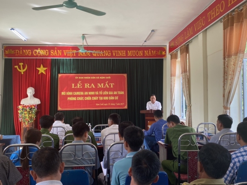 “Camera an ninh” và "Tổ liên gia an toàn phòng cháy và chữa ccháy: tại địa bàn xã Nậm Cuổi