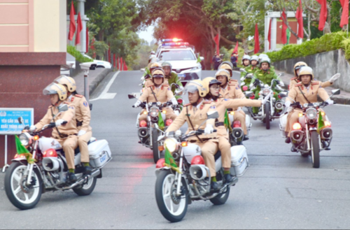 Lễ ra quân cao điểm tấn công trấn áp các loại tội phạm bảo đảm ANTT Tết Nguyên đán Giáp Thìn năm 2024