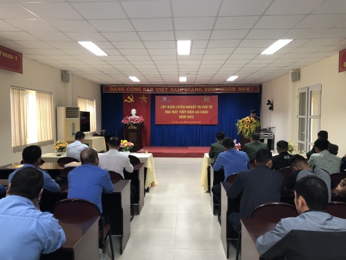 Tập huấn nghiệp vụ cho đội ngũ bảo vệ Nhà máy thuỷ điện Lai Châu