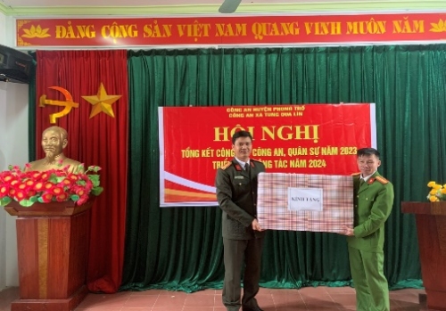 UBKT Đảng ủy Công an tỉnh dự Hội nghị tổng kết công tác năm  2023 CAX Tung Qua Lìn