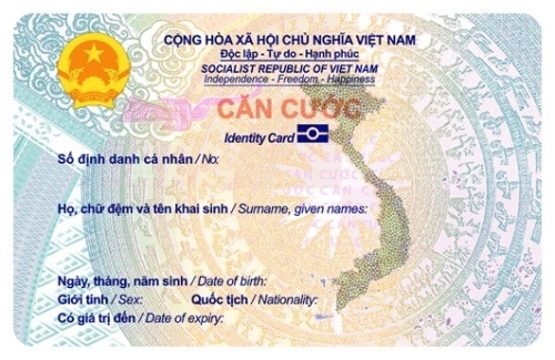 Mẫu thẻ căn cước mới