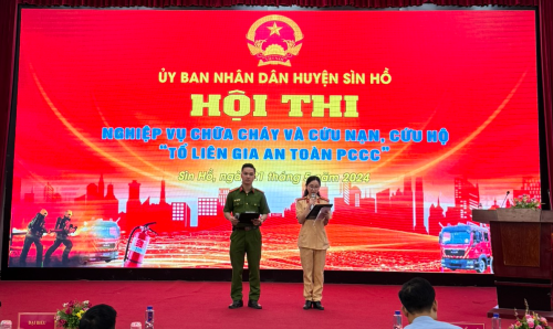 Sìn Hồ: Sôi nổi Hội thi nghiệp vụ chữa cháy và cứu nạn, cứu hộ năm 2024
