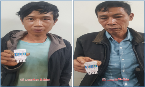 Phòng CSĐT tội phạm về ma tuý bắt 02 đối tượng mua bán trái phép chất ma tuý ngày 07/6/2024