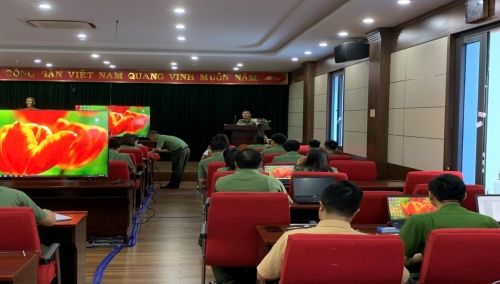 Công an tỉnh Lai Châu tập huấn sử dụng Phần mềm ứng dụng cho các đơn vị