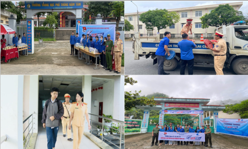 Lực lượng Công an Lai Châu đồng loạt ra quân tiếp sức mùa thi 2024