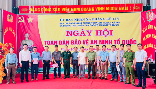 Xã Phăng Sô Lin (Sìn Hồ) tổ chức điểm Ngày hội Toàn dân bảo vệ an ninh Tổ quốc