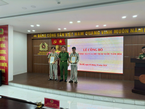 Sìn Hồ: Công bố quyết định Đặc xá năm 2024 của Chủ tịch nước