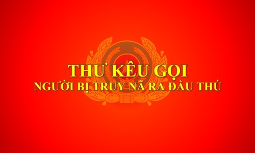 Thư kêu gọi đầu thú