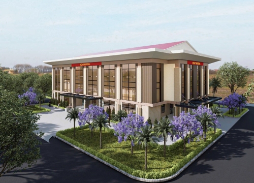 Phối cảnh Nhà hội trường thuộc Công an tỉnh Lai Châu