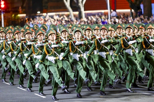 Ảnh: Các khối diễu binh, diễu hành hợp luyện