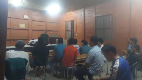 Công an xã Trung Chải tăng cường phối hợp tuyên truyền, phổ biến, giáo dục pháp luật cho người dân trên địa bàn xã
