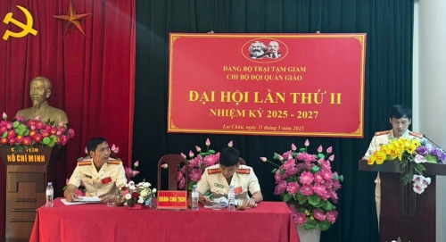 Chi bộ Quản giáo tổ chức Đại hội Chi bộ Quản giáo lần thứ 2, nhiệm kỳ 2025 – 2027