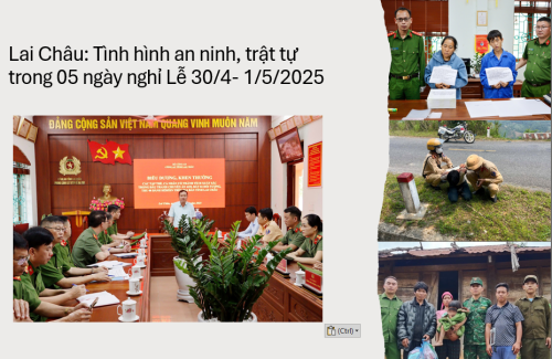 Tình hình an ninh, trật tự trong 05 ngày nghỉ Lễ 30/4- 1/5/2025