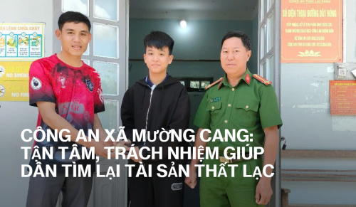 Công an xã Mường Cang giúp người dân tìm lại tài sản thất lạc