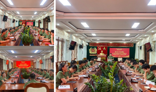 Phòng Tham mưu tổ chức Hội nghị lấy ý kiến tham gia về dự thảo Nghị quyết sửa đổi, bổ sung Hiến pháp năm 2013