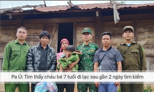 Pa Ủ: Tìm thấy cháu bé 7 tuổi đi lạc sau gần 2 ngày tìm kiếm