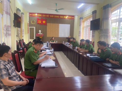 Tiến hành kiểm tra công tác quản lý tài chính phục vụ sắp xếp, tổ chức lại Công an cấp xã