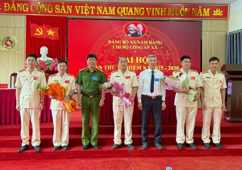Công an xã Nậm Hàng tổ chức Đại hội chi bộ lần thứ I, nhiệm kỳ 2025–2030