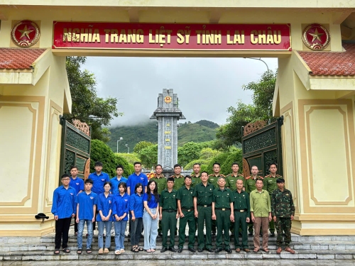 Tuổi trẻ Văn phòng Cơ quan CSĐT Công an tỉnh Lai Châu tổ chức hoạt động tri ân nhân ngày thương binh liệt sỹ 27/7