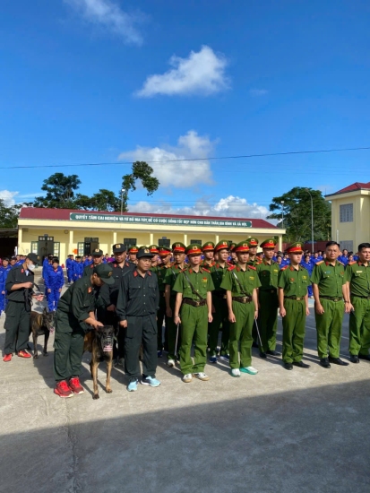 Tuần tra vũ trang, bảo đảm an ninh trật tự nhân dịp 2/9 tại Cơ sở Cai nghiện ma túy tỉnh