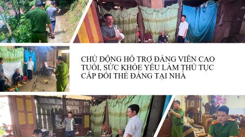 Chủ động hỗ trợ đảng viên cao tuổi, sức khỏe yếu làm thủ tục cấp đổi thẻ đảng tại nhà