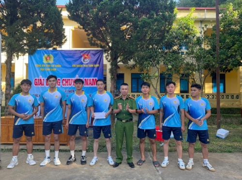 Chi đoànTrại tạm giam Công an tỉnh Lai Châu Tổ chức giải bóng chuyền nam chào mừng Lễ kỷ niệm 80 năm Quốc khánh nước Cộng hòa xã hội chủ nghĩa Việt Nam (02/9/1945-02/9/2025).