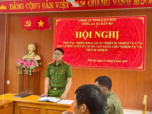 Đồng chí Lê Chí Thức phát biểu tại hội nghị