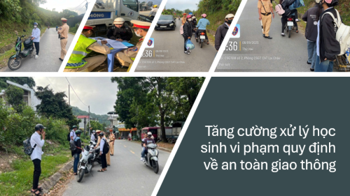 Tăng cường xử lý học sinh vi phạm quy định về an toàn giao thông