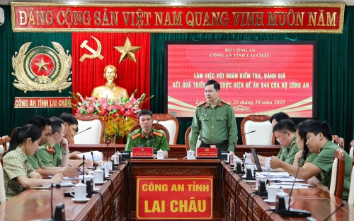 Đoàn công tác Cục Hậu cần kiểm tra công tác thực hiện Đề án 844.