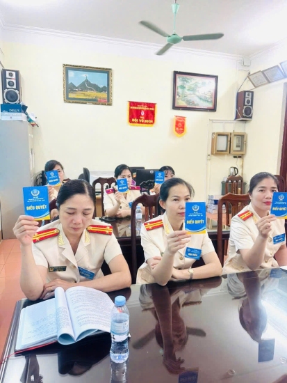 Hội Phụ nữ phòng Hồ sơ Công an tỉnh Lai Châu tổ chức thành công Đại hội Phụ nữ nhiệm kỳ 2025 - 2030