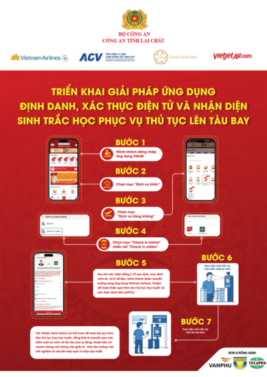 Hướng dẫn sử dụng ứng dụng VNeid trong quá trình làm thủ tục lên tàu bay