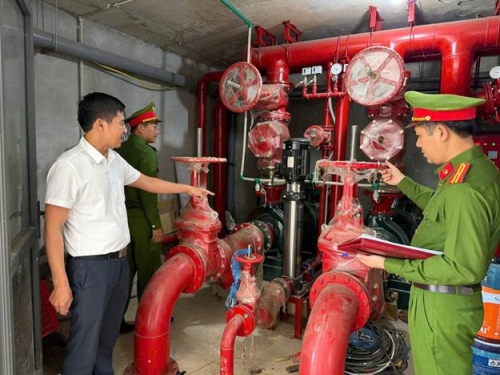 Kiểm tra công tác phòng cháy chữa cháy phục vụ hội nghị thường niên lần thứ 5