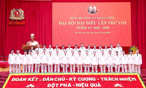 Bế mạc Đại hội đại biểu Đảng bộ Công an Trung ương lần thứ VIII, nhiệm kỳ 2025 - 2030