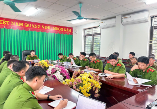 Công an xã Bum Tở triển khai Kế hoạch và Phương án bảo đảm ANTT Ngày hội văn hóa, thể thao và du lịch năm 2025