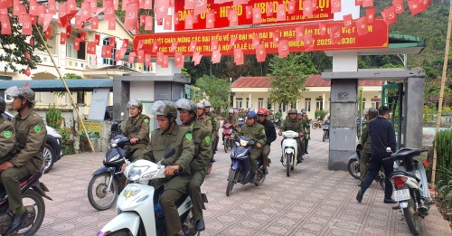 Công an xã Lê Lợi tổ chức Lễ ra quân đợt cao điểm tấn công trấn áp tội phạm, đảm bảo an ninh, trật tự