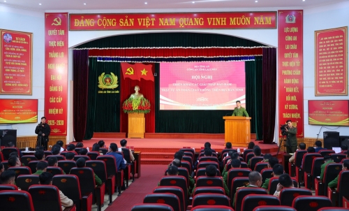 Toàn cảnh Hội nghị triển khai giải pháp bảo đảm trật tự, an toàn giao thông