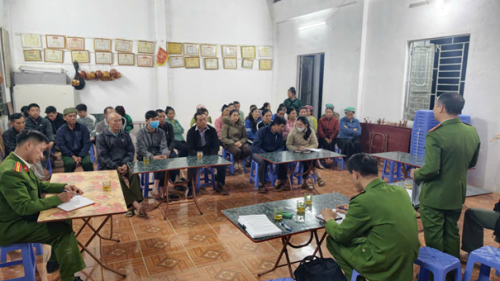 Quang cảnh buổi tuyên truyền