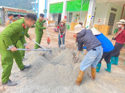 Đoàn Thanh niên Công an xã phát huy tinh thần xung kích, tình nguyện vì cộng đồng