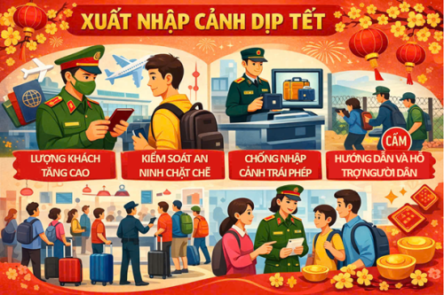 Nâng cao nhận thức, chấp hành nghiêm pháp luật về xuất nhập cảnh dịp tết Nguyên đán